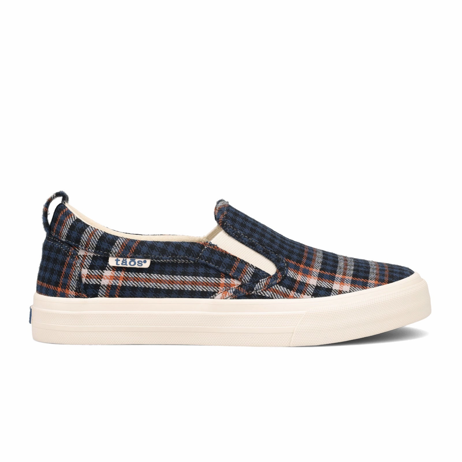 Taos Rubber Soul Slip On Sneaker (Women) - Blue Plaid Dance-Party Delicate Finish