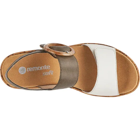 REMONTE R6853 OFF - WHITE FOREST Sculpted durability Recycled Textile