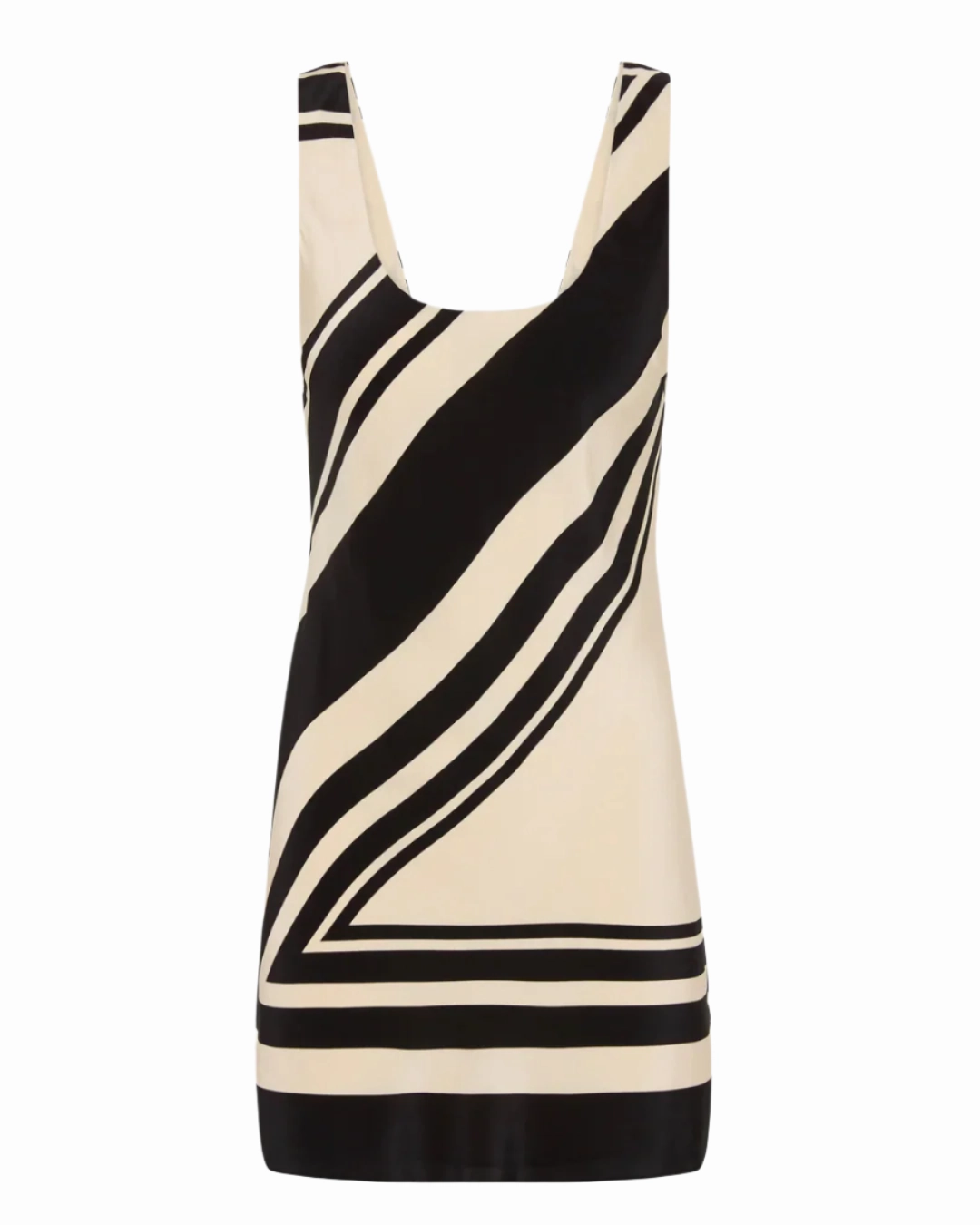 Pietra Scoop Mini Dress in Milano Nero Casual Fashion Street Fest