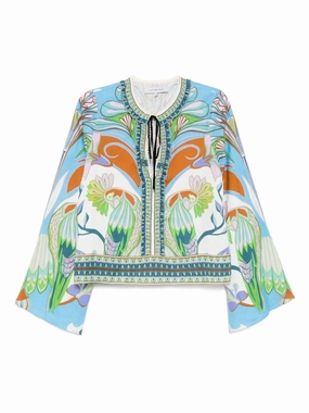 AntibacterialFinish Tess Top in Blue Multi