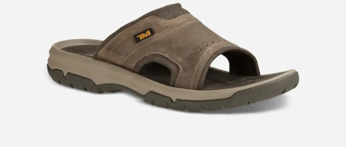 TEVA MEN'S LANGDON SLIDE - WALNUT Ergonomic Footbed Shape All-Day Durability
