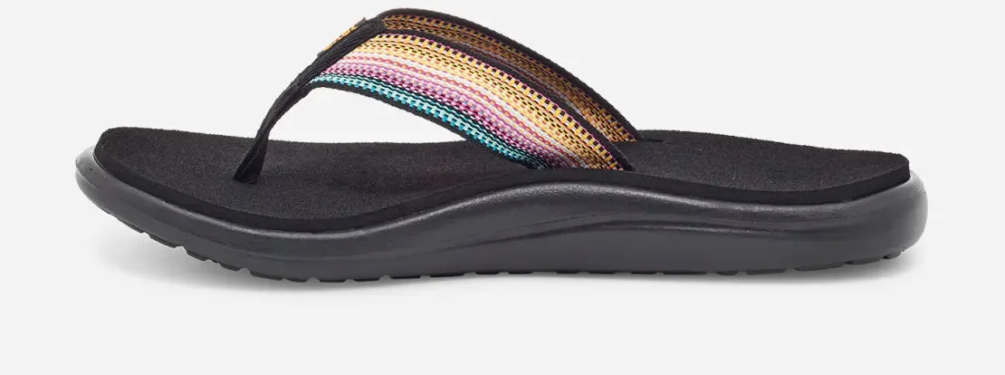 least school Indoor TEVA WOMEN'S VOYA FLIP - ANTIGUOUS BLACK MULTI
