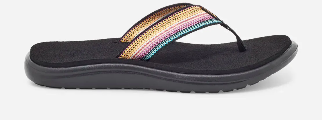 least formal TEVA WOMEN'S VOYA FLIP - ANTIGUOUS BLACK MULTI