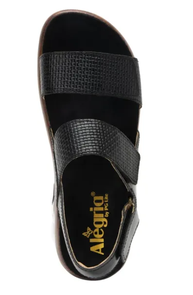 Cone Heel ALEGRIA BAILEE - WOVEN NOIR