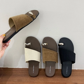 Summer Women PU Casual Versatile Flip-Flop Flat Slippers Waterproof Lining walkers - specific functions