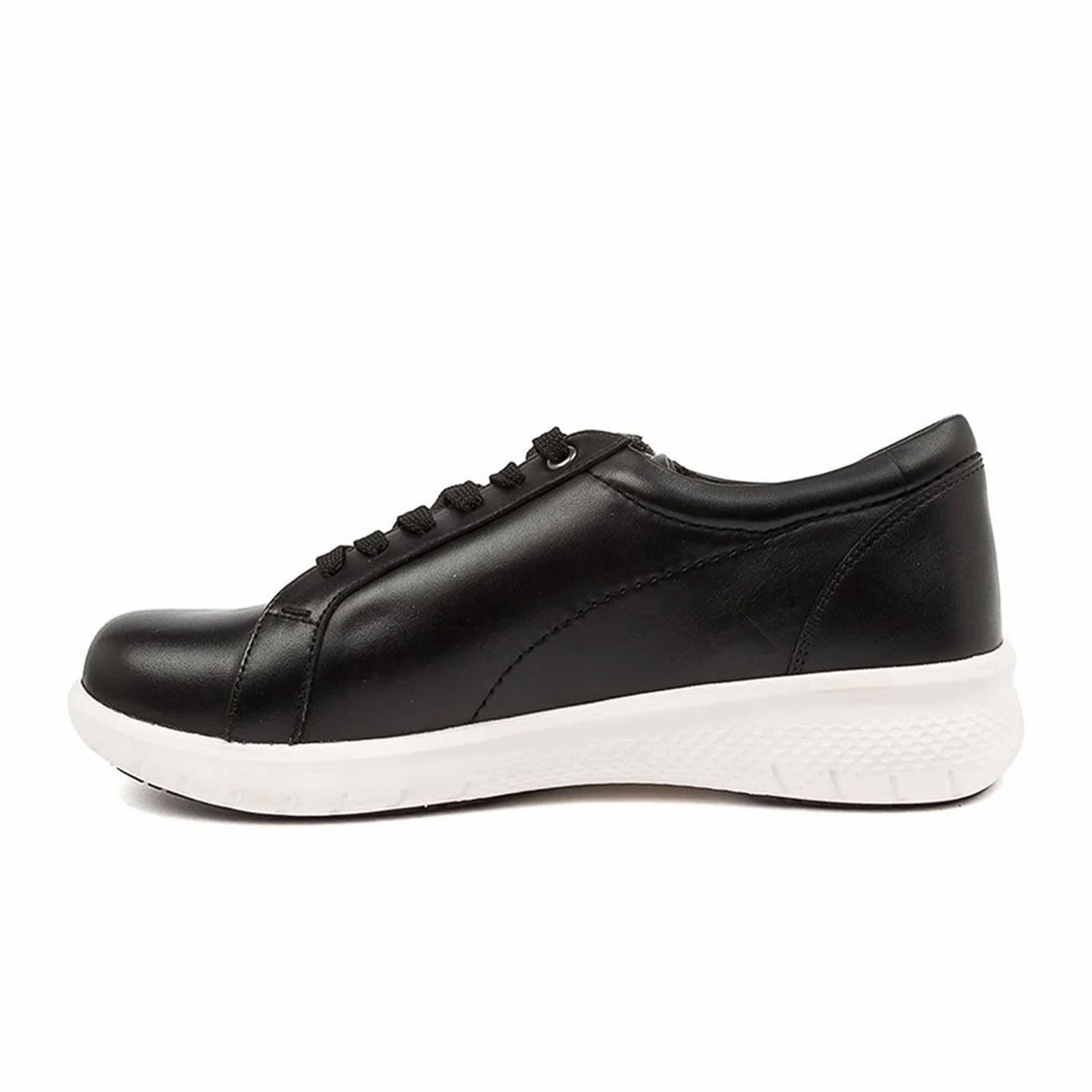 Sleek Design hypoallergenic Ziera Solar XF Sneaker (Women) - Black Leather/White Outsole