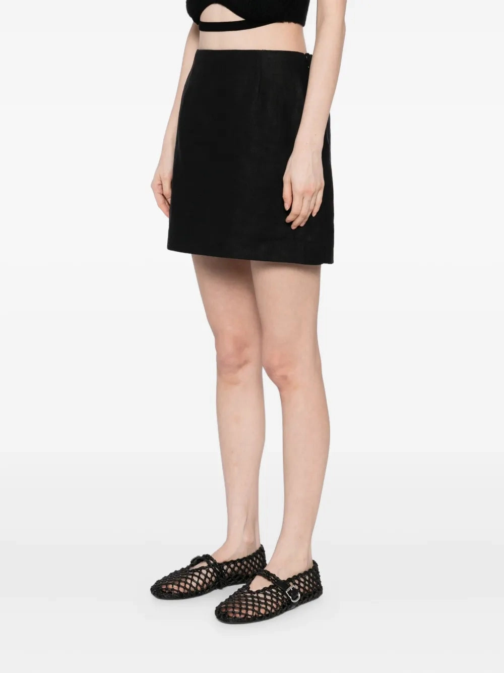 FadeResistant Dye LowProfile Design Alice Skirt in Black