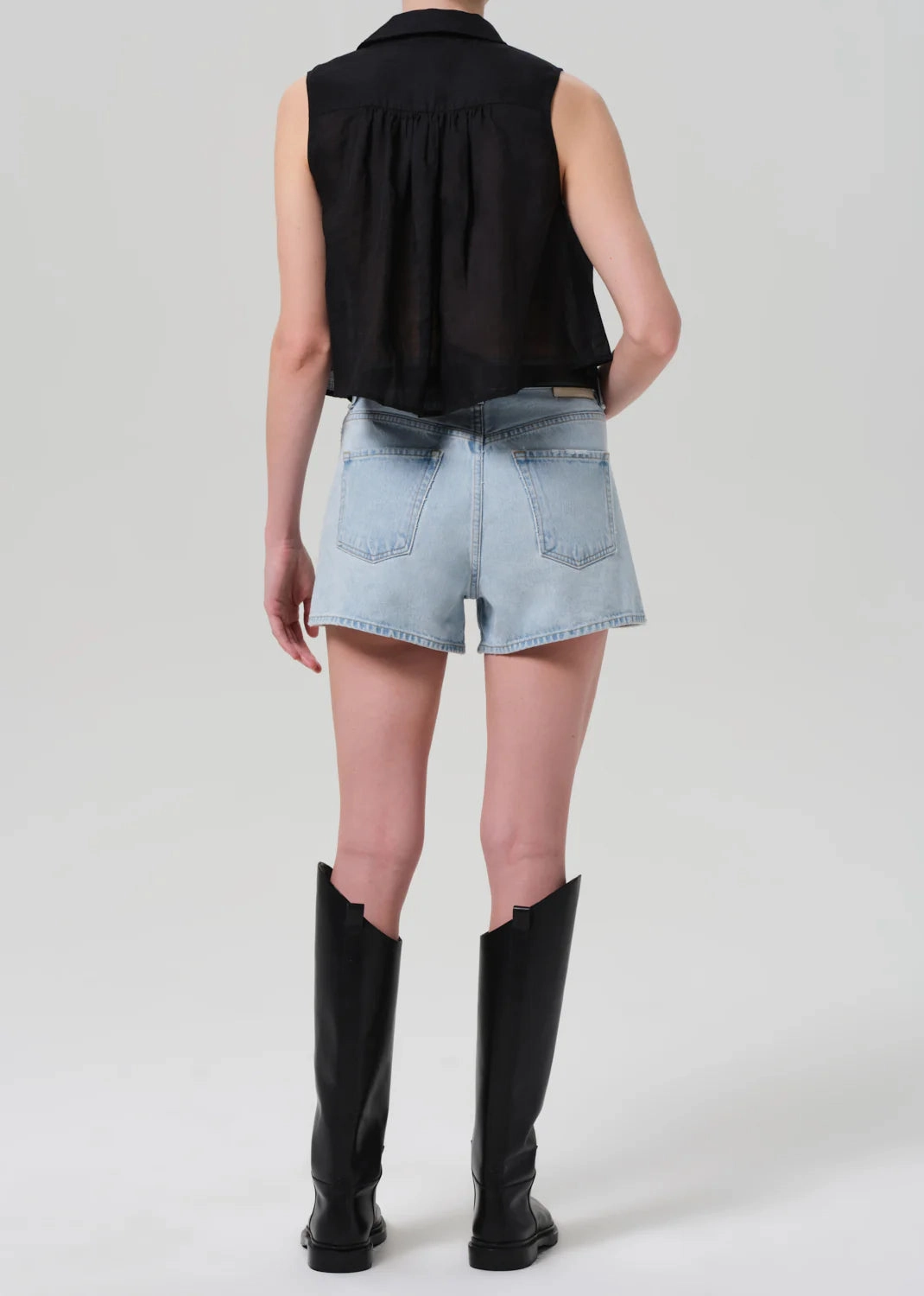 Marlow Welt Pocket Short in Skyscape Jewel tone