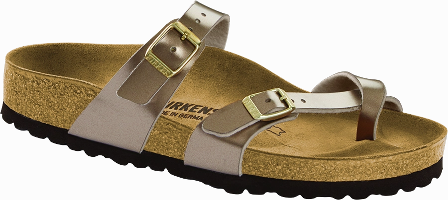 Chunky Heel Birkenstock Mayari Electric Metallic Birko-Flor