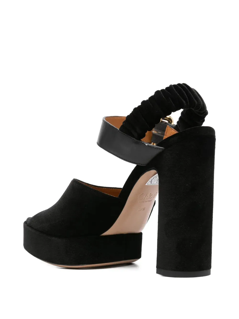 basic enchanting Aria Platform Sandal in Black