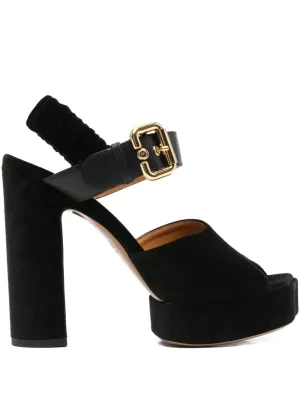 first Aria Platform Sandal in Black