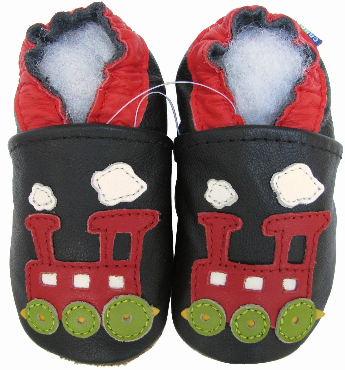 Train Black C1 outdoor shoes up to 4 Years Rubber Sole Genuine Leather Baby Toddlers Kids most affordable