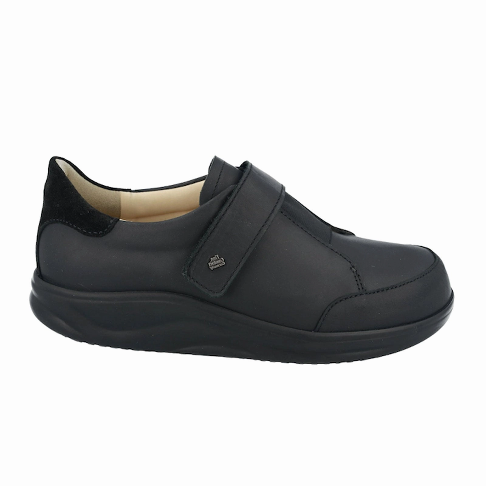 Soft Feel Finn Comfort Suzuka Slip On (Women) - Black Sirio Velour