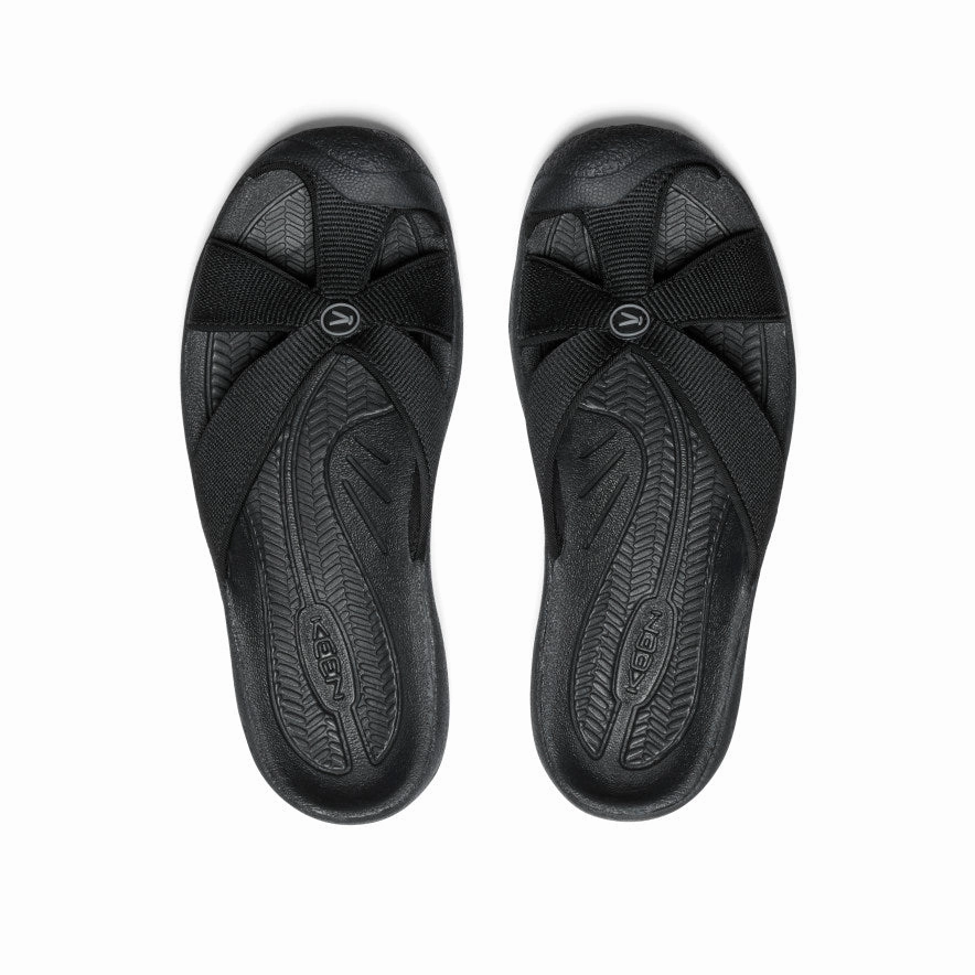 Women's Bali Slide Sandal  |  Black/Steel Grey Travel Light Cloud Like