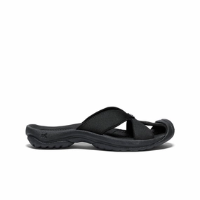 Women's Bali Slide Sandal  |  Black/Steel Grey Comfy Fit Shoes Narrow Fit