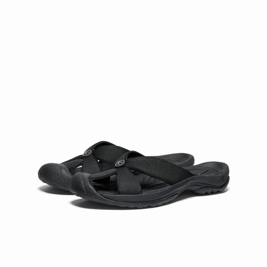 Women's Bali Slide Sandal  |  Black/Steel Grey Machine Washable Slip On