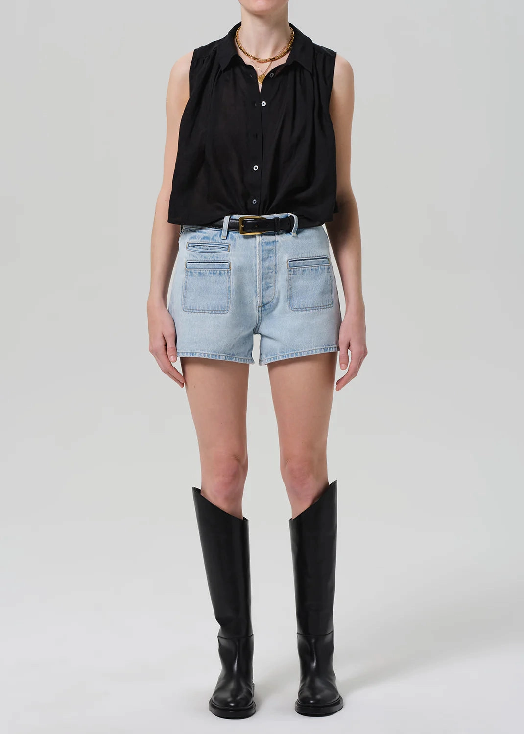 Ambrose Top in Black sporty wear Calm Ease