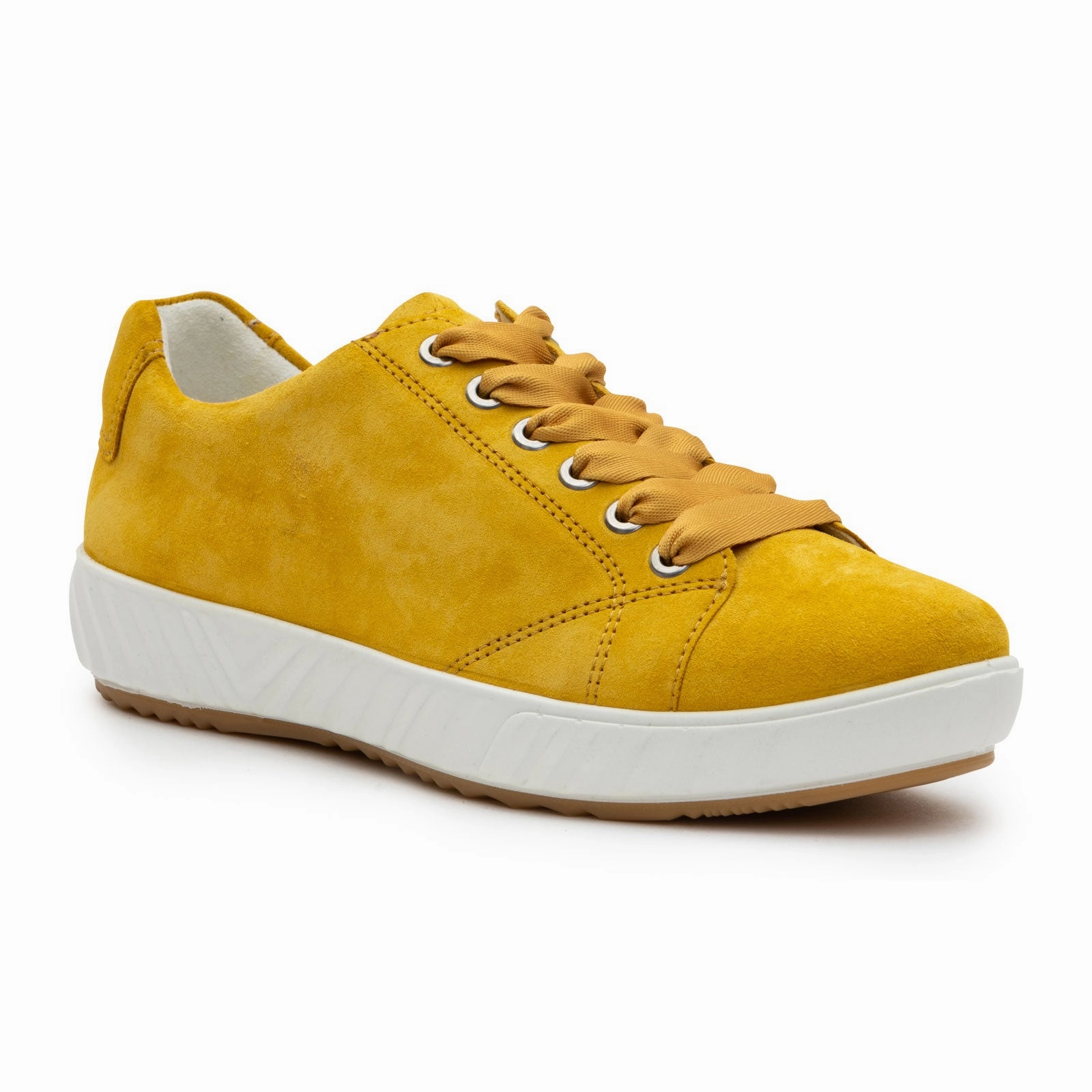 Ara Alexandria Sneaker (Women) - Yellow Suede Textured Look