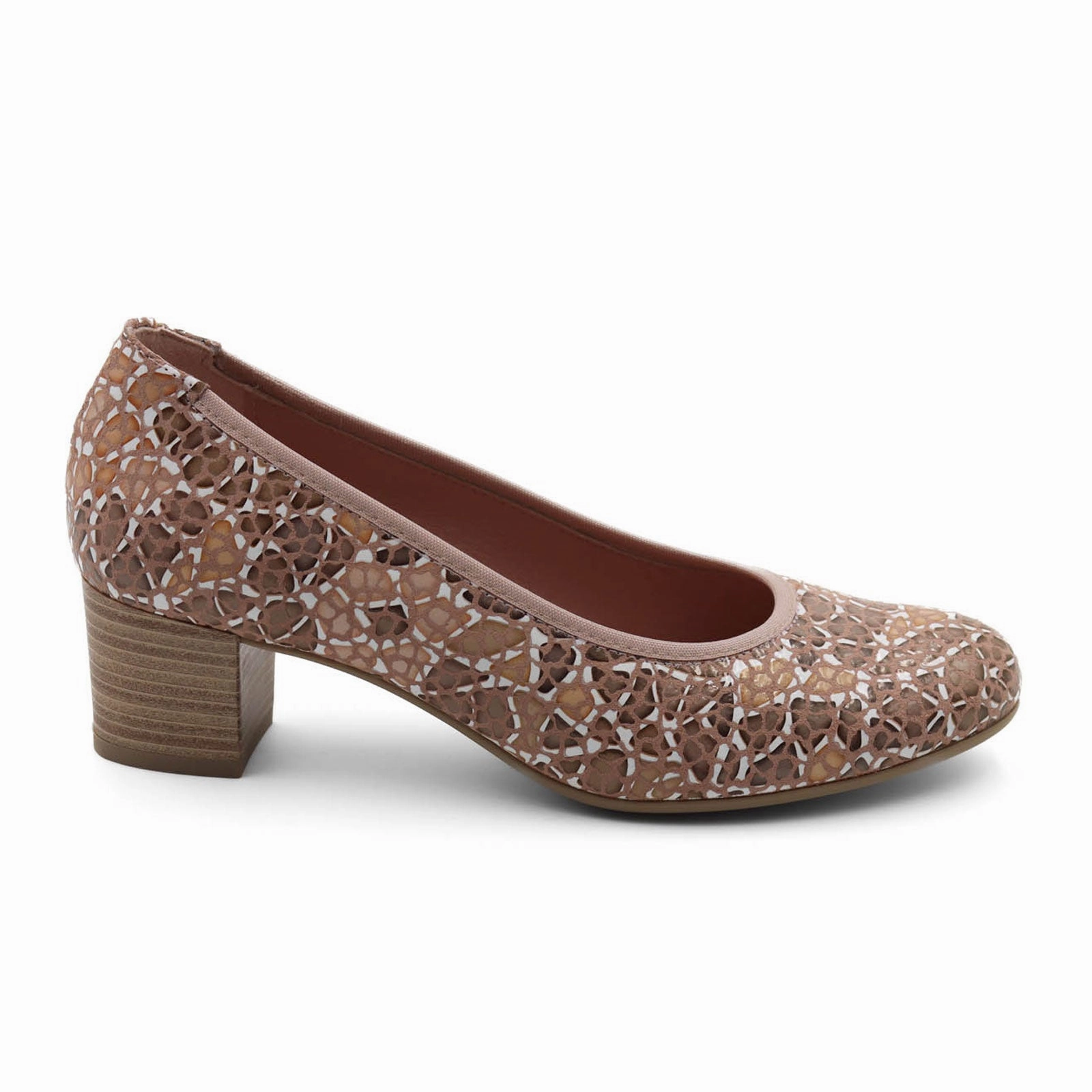 Dorking Geminis D8469 Pump (Women) - Taupe Print Vibrant Aesthetic