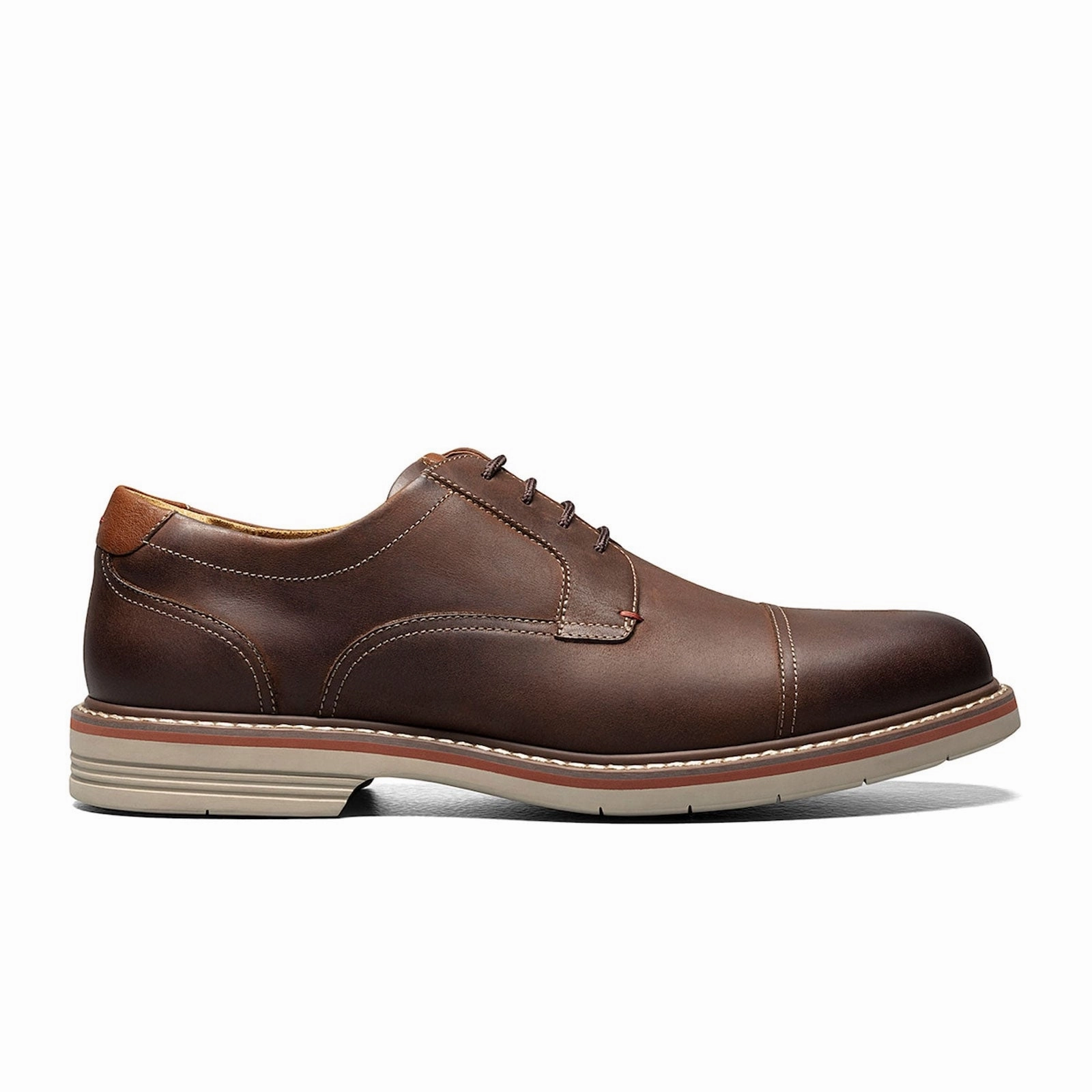 Anti-Static-Finish Florsheim Norwalk Cap Toe Oxford (Men) - Brown Crazy Horse