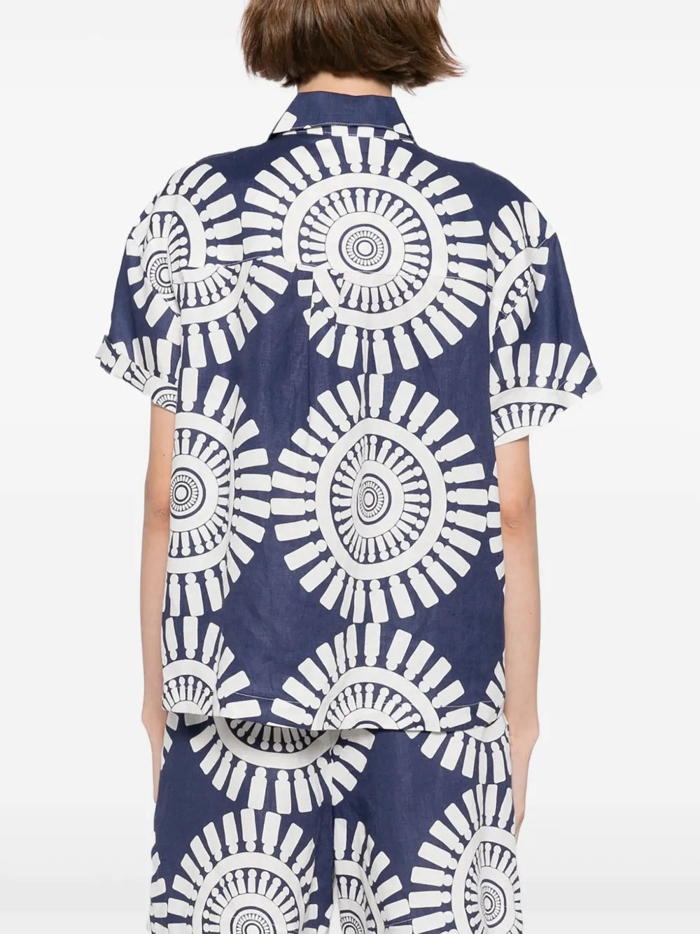 TUULI Cabana Shirt in Zeina Navy PrecisionTailoring