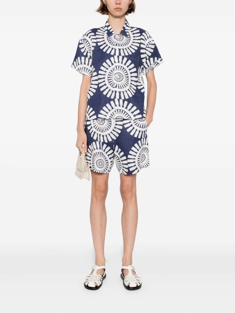 Open Heart AbrasionResistantThread TUULI Cabana Shirt in Zeina Navy