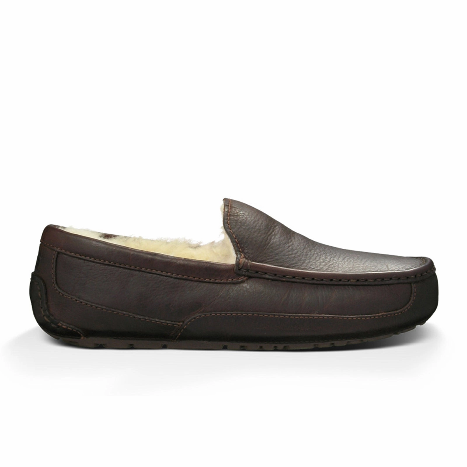 UGG? Ascot Leather Slipper (Men) - Dark Spice Insulating-Lining