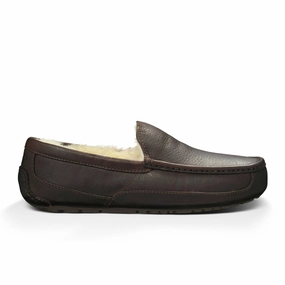 UGG? Ascot Leather Slipper (Men) - Dark Spice Insulating-Lining