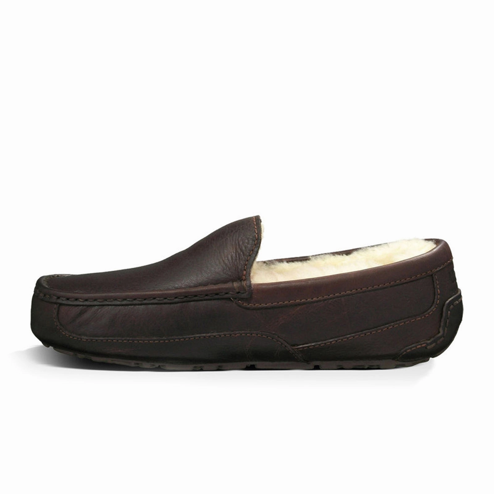UGG? Ascot Leather Slipper (Men) - Dark Spice Metallic Finish