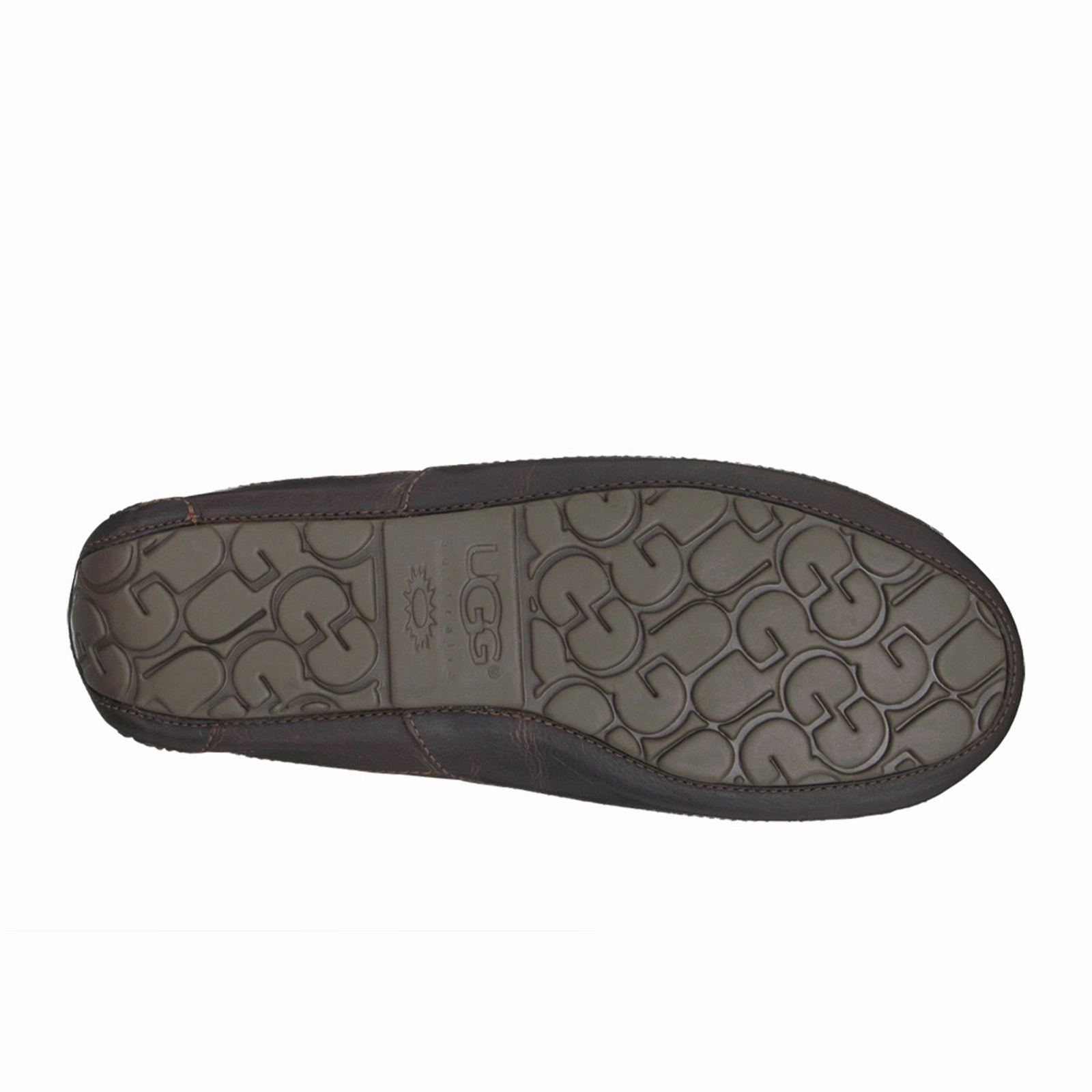 UGG? Ascot Leather Slipper (Men) - Dark Spice Work Appropriate Edge Shape