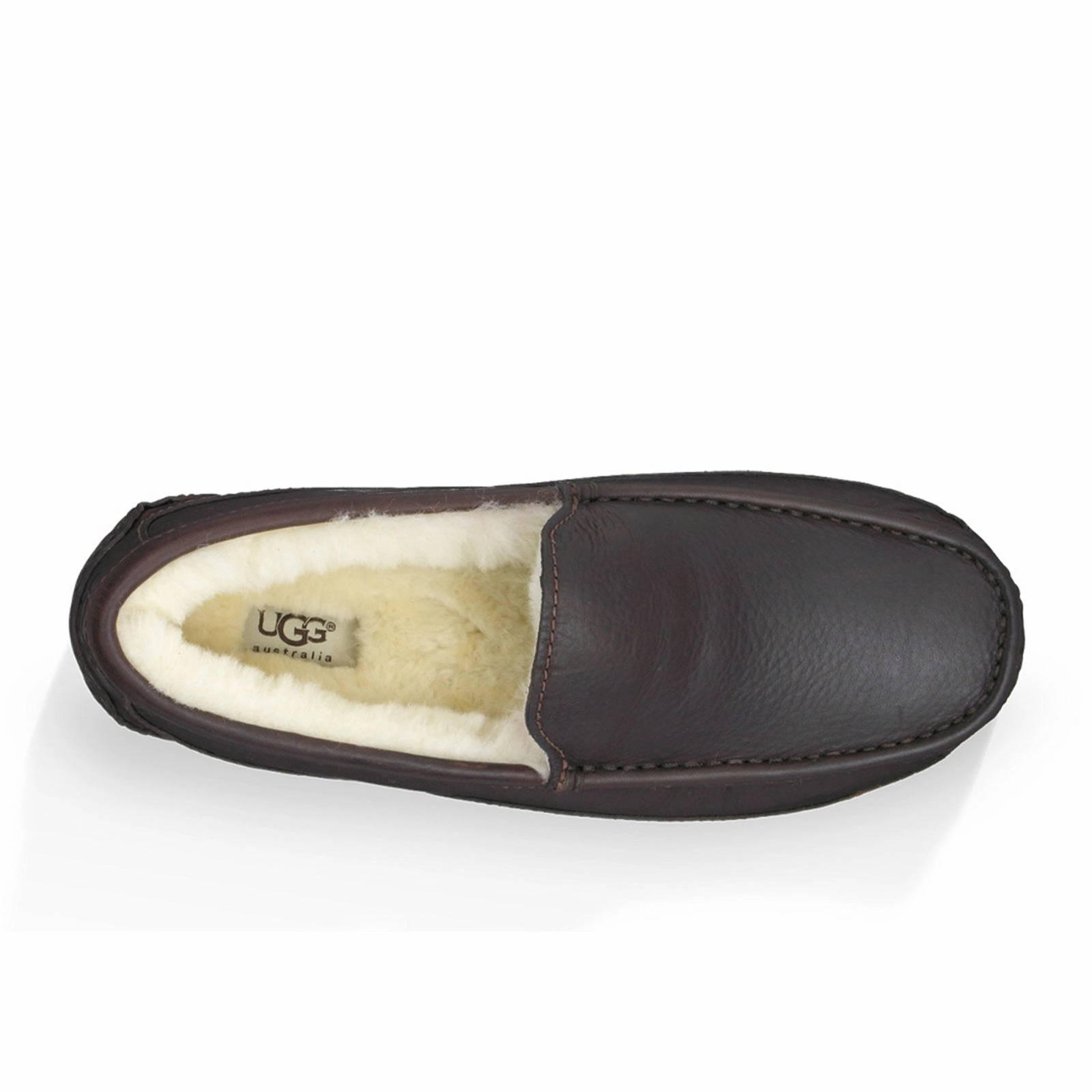 Sharp Design Editor??s-Pick UGG? Ascot Leather Slipper (Men) - Dark Spice