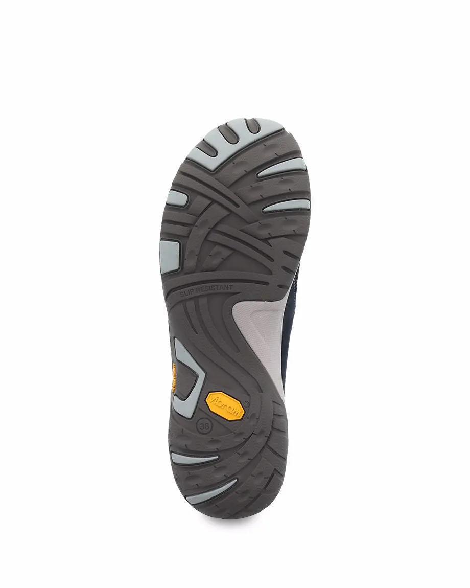 DANSKO PATTI SLIP-ON - NAVY MILLED NUBUCK Flexible Midfoot Temperature Control Layer