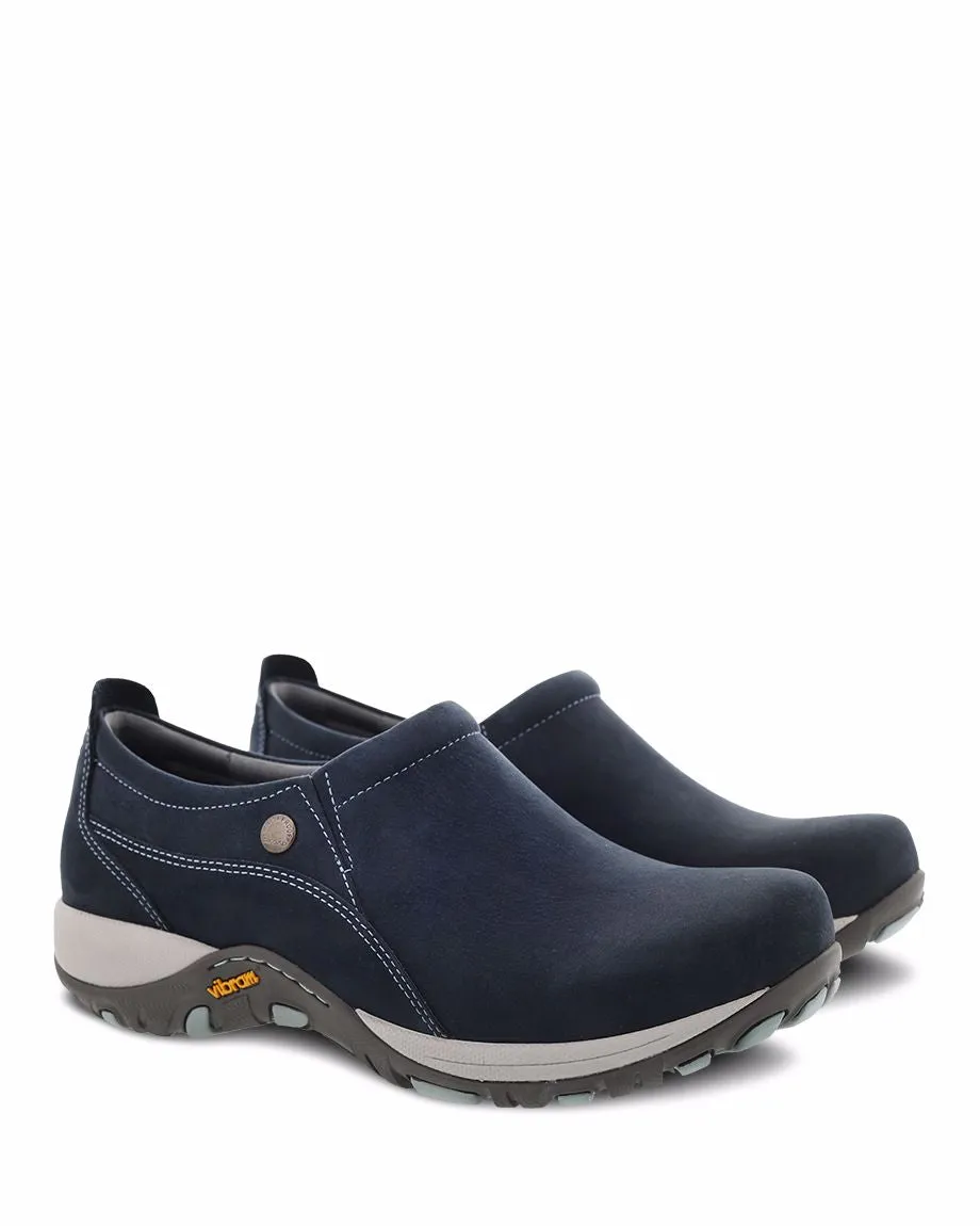 DANSKO PATTI SLIP-ON - NAVY MILLED NUBUCK Compression Midsole
