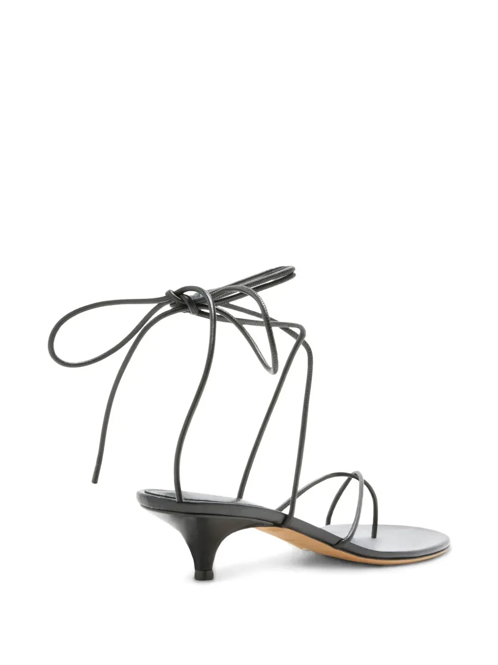 Slash Tie Sandals in Black performer - style