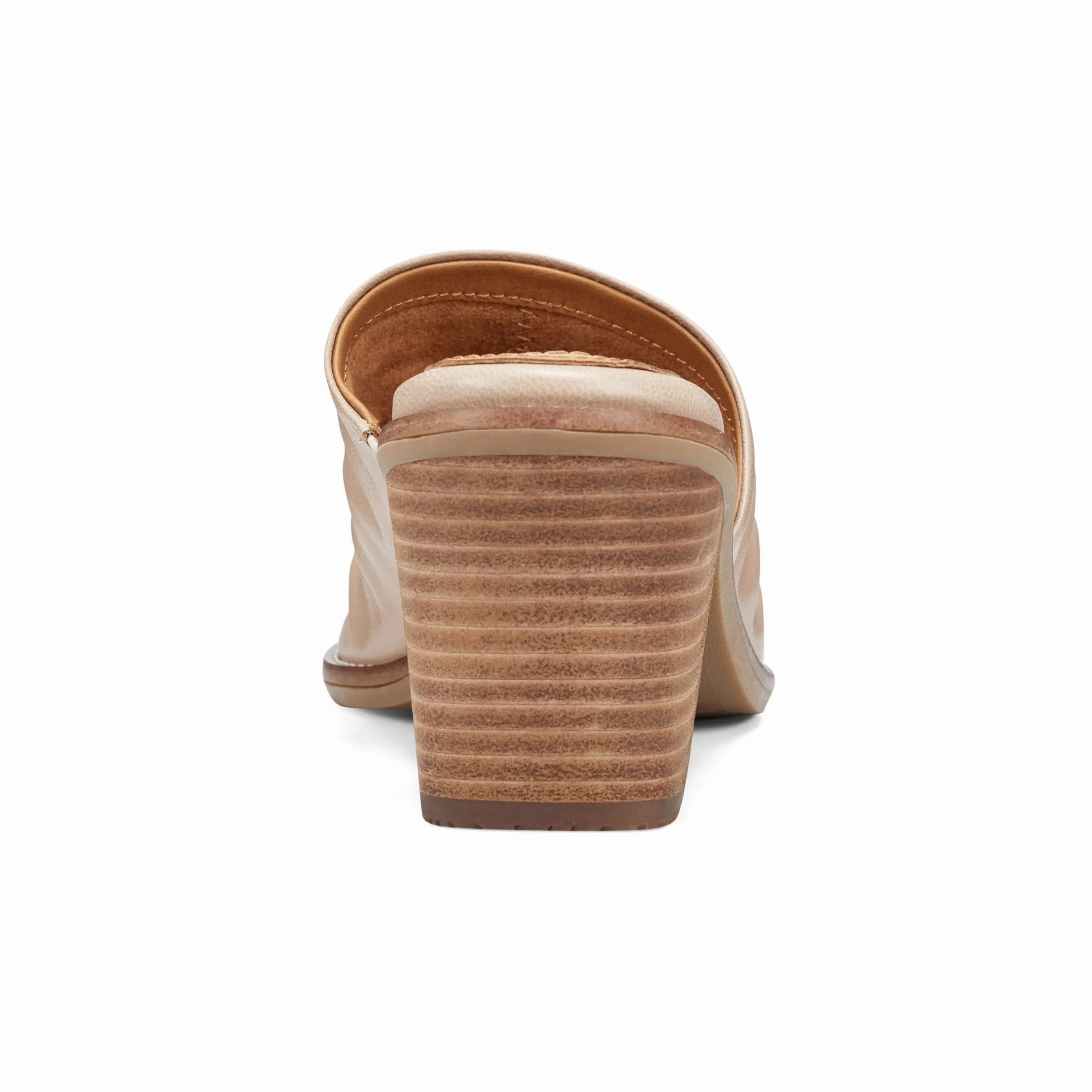 Adara Ruched Slip-On Dress Sandals Protective Toe Cap Impact Resistant Design