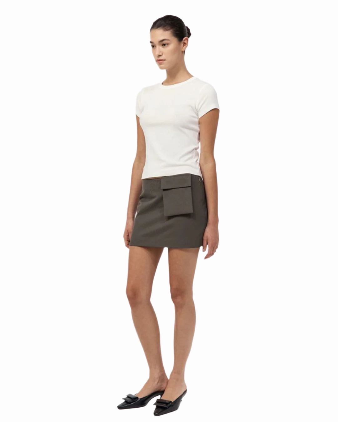 Utility Pocket Mini in Khaki Shine Mood