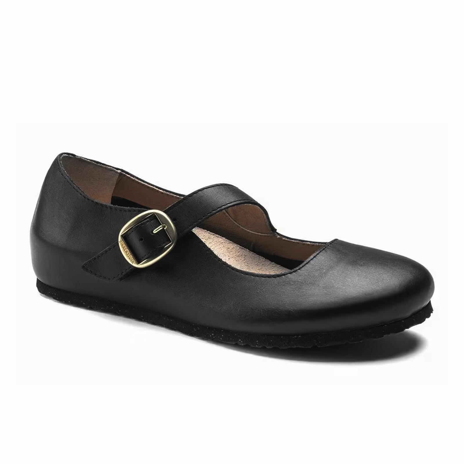 Birkenstock Tracy Mary Jane (Women) - Black Leather Contrast-Piping