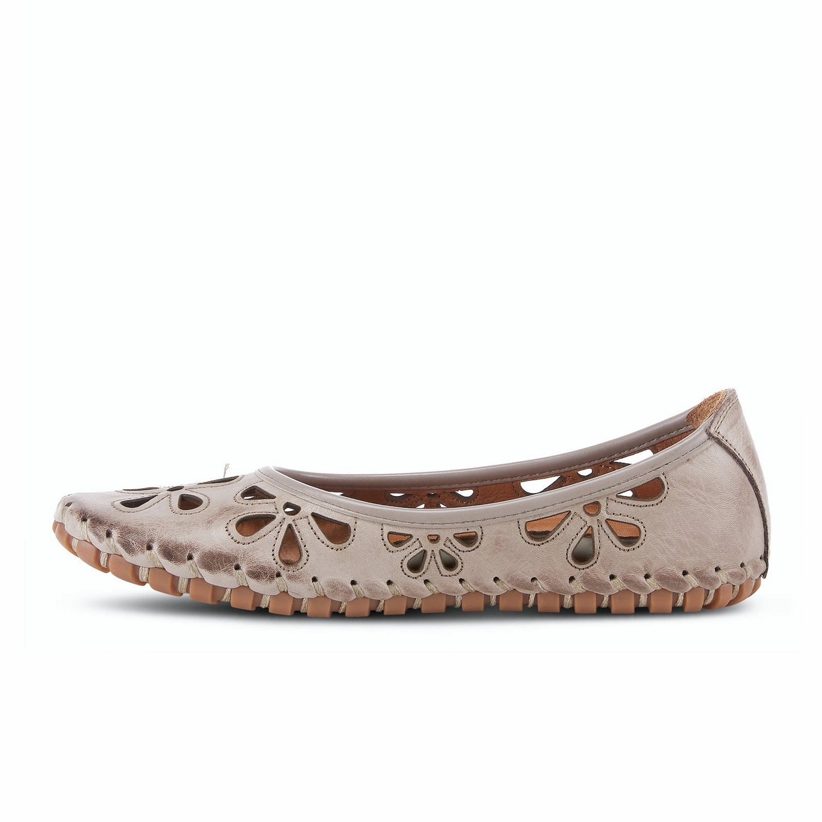 Spring Step Rayely Ballet Flat (Women) - Taupe Contemporary Look