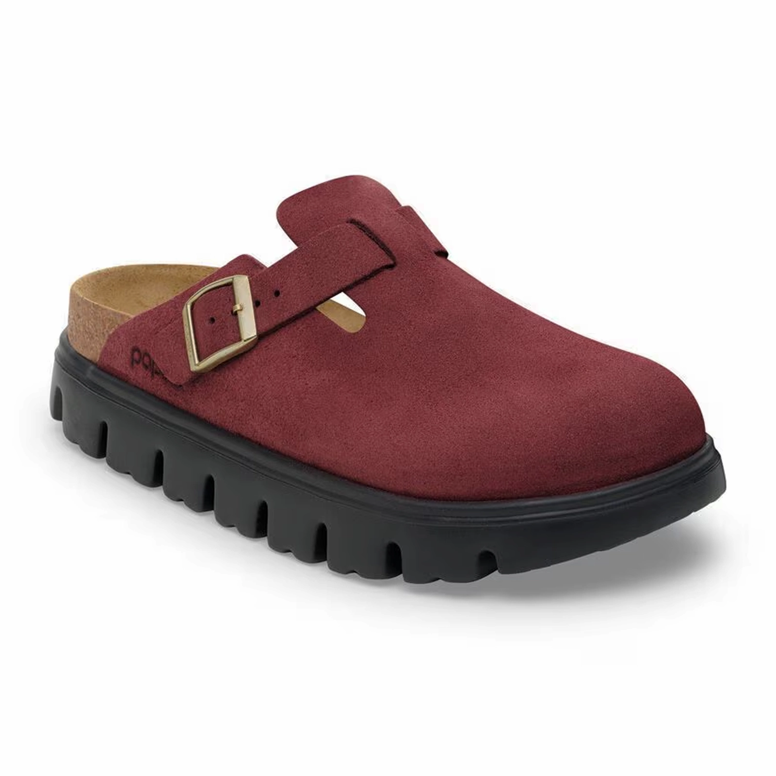 Birkenstock Boston Chunky Clog (Women) - Zinfandel Suede Sophisticated Tailoring All-Day Fit