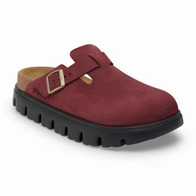 Sculpted Fit Move Easy Birkenstock Boston Chunky Clog (Women) - Zinfandel Suede