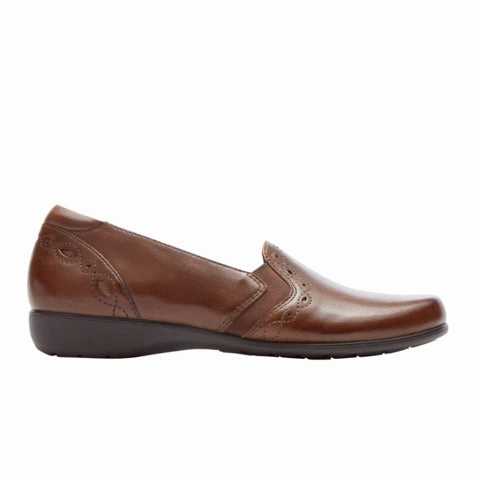 Aravon Adalyn AR Slip On Loafer (Women) - Brown Casual Vibes Street Casual