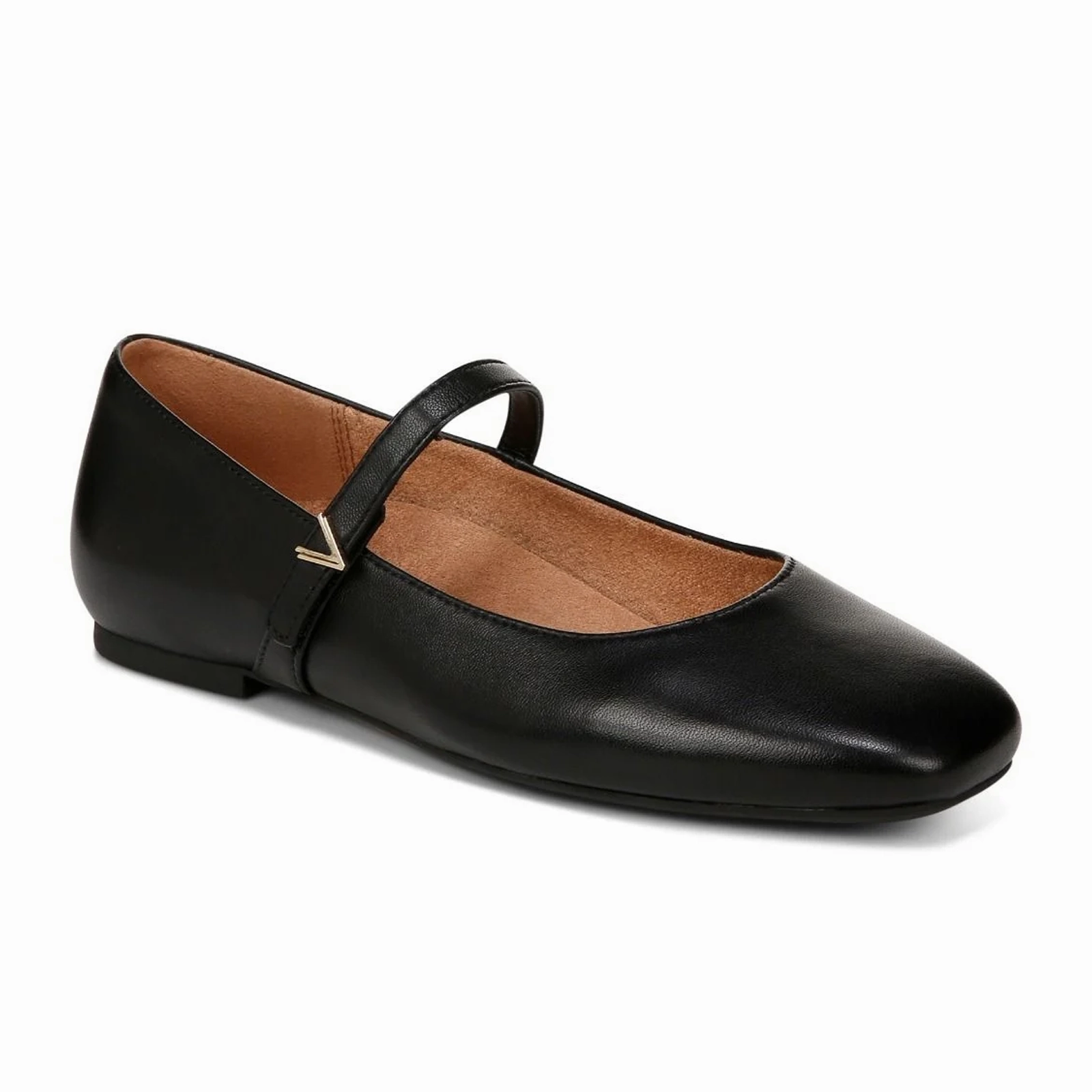 Modern Form Vionic Alameda Mary Jane Flat (Women) - Black Leather