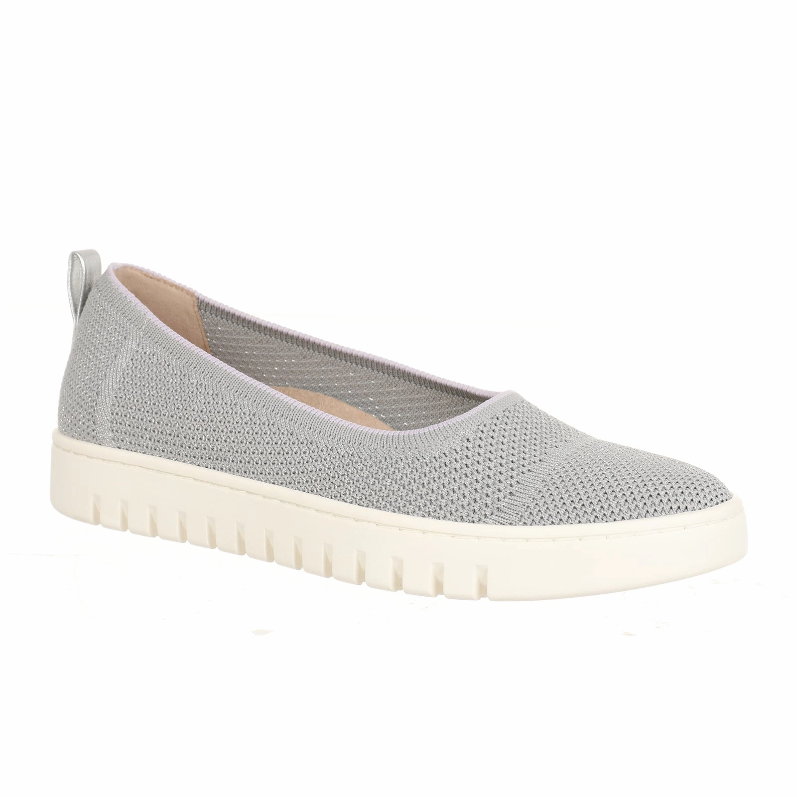 Everyday-Comfort Vionic Uptown Skimmer Knit Slip On (Women) - Light Grey