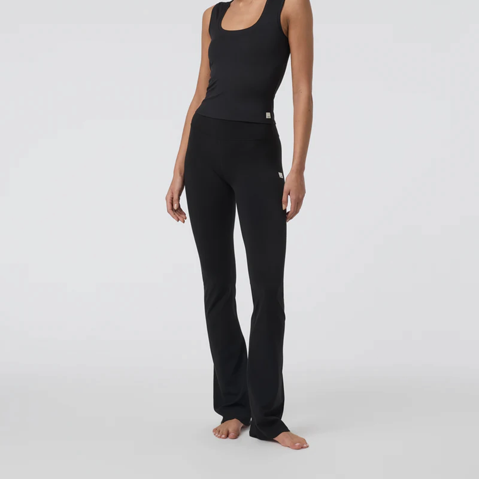 Stretch Fit OdorControlTech Vuori AllTheFeels Slim Flare Pant (Women) - Black
