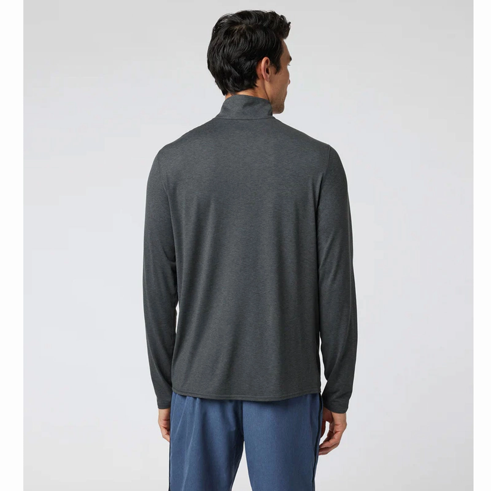 Street Sport Vuori Ease Performance 1/2 Zip 2.0 Pullover (Men) - Charcoal Heather
