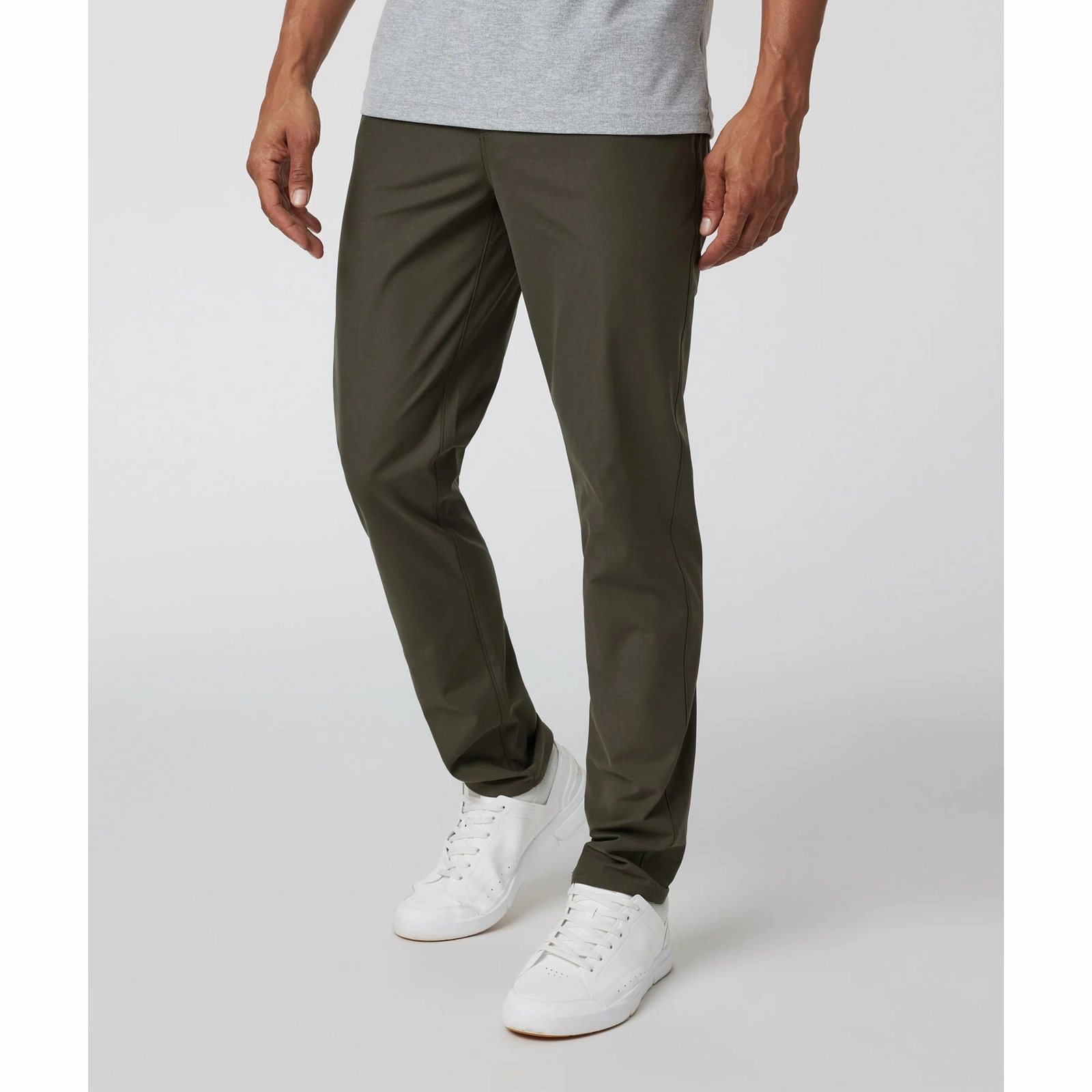 AntiPillingCloth MicroPerforatedTexture Vuori Meta Athletic Slim Fit Pant 32" (Men) - Dark Oregano