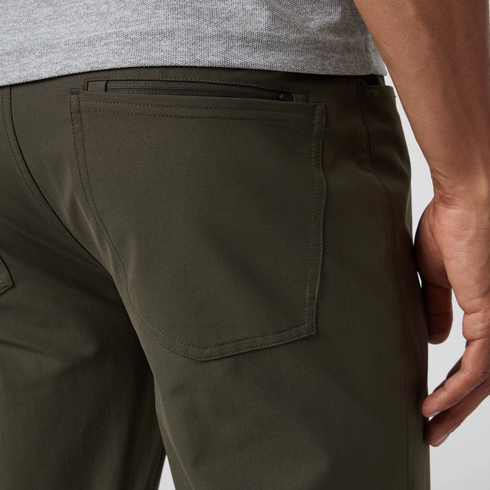 Vuori Meta Athletic Slim Fit Pant 32" (Men) - Dark Oregano EcoFriendly Textiles