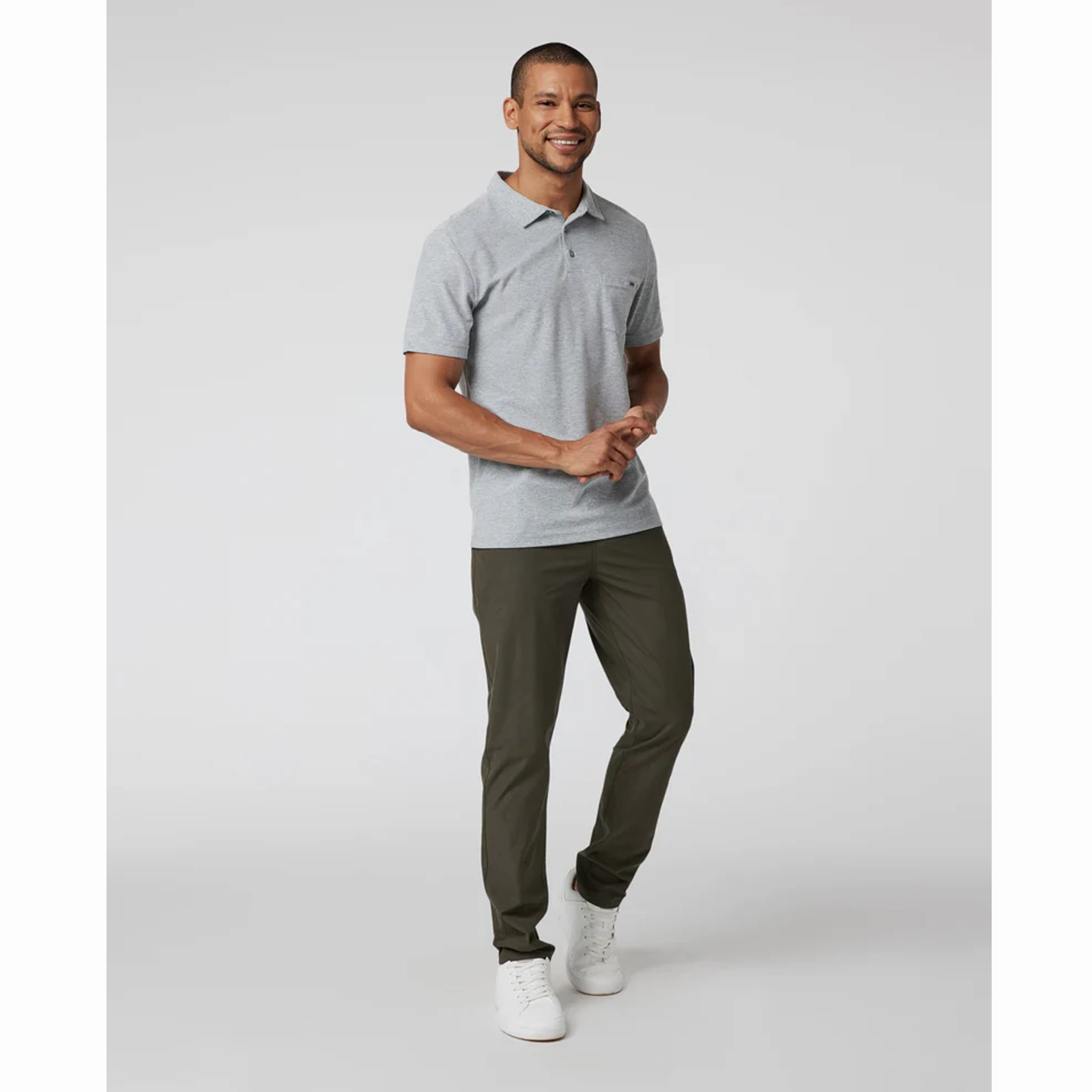 Vuori Meta Athletic Slim Fit Pant 32" (Men) - Dark Oregano Global Cool Soft Sweater