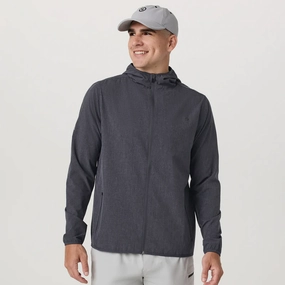 SmoothEdgeTrim Wind Glow Vuori Outdoor Trainer Shell Jacket (Men) - Moonlight Linen Texture