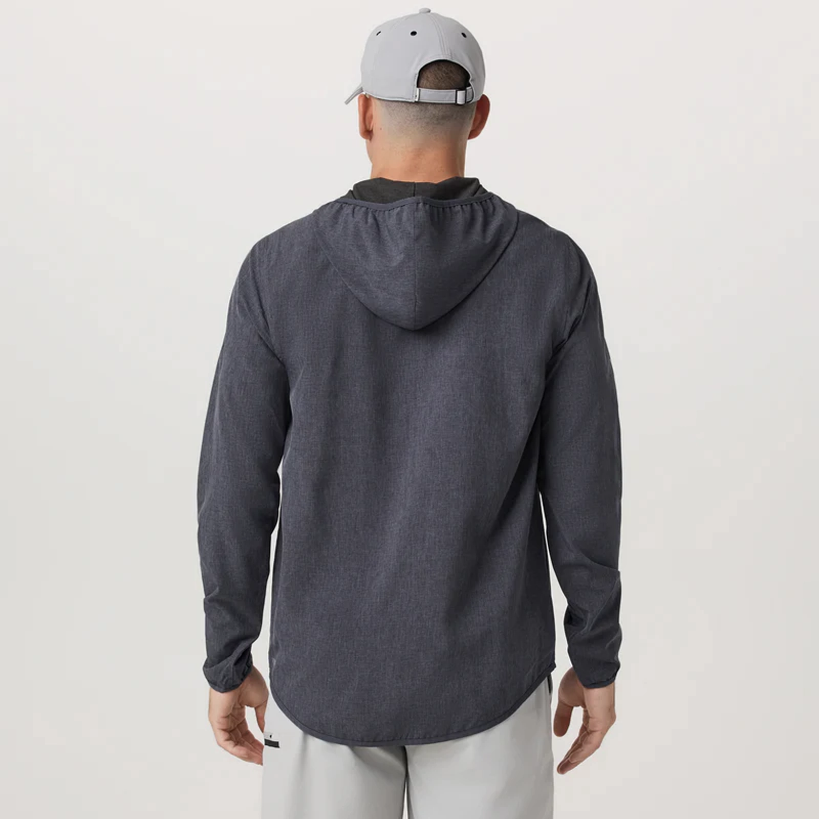 Vuori Outdoor Trainer Shell Jacket (Men) - Moonlight Linen Texture Lightweight Jacket Noble Core